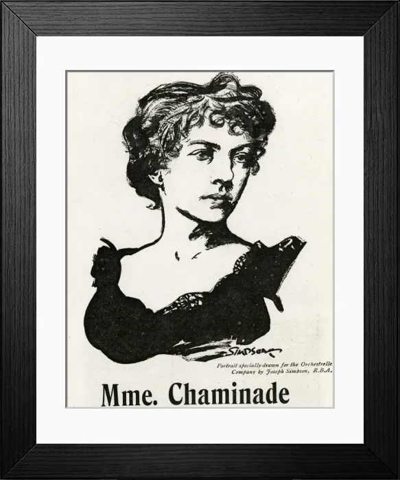 Framed Print : Chaminade (1861-1944) Framed Print : Chaminade (1861-1944)