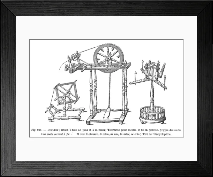 Framed Print : French spinning wheels Framed Print : French spinning wheels