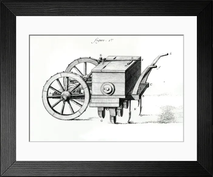 Framed Print : French Seed Drill Framed Print : French Seed Drill