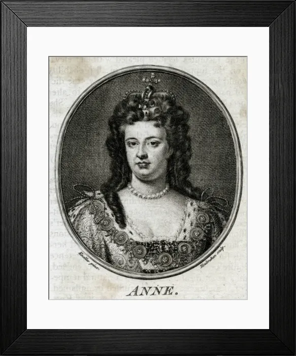 Framed Print : Queen Anne / Houbraken Framed Print : Queen Anne / Houbraken