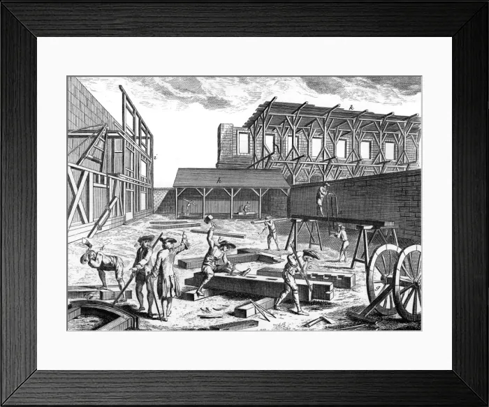 Framed Print : French carpenters Framed Print : French carpenters