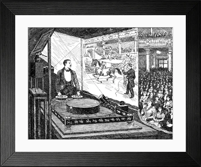 Framed Print : Reynaud Projecting Zootrope Framed Print : Reynaud Projecting Zootrope