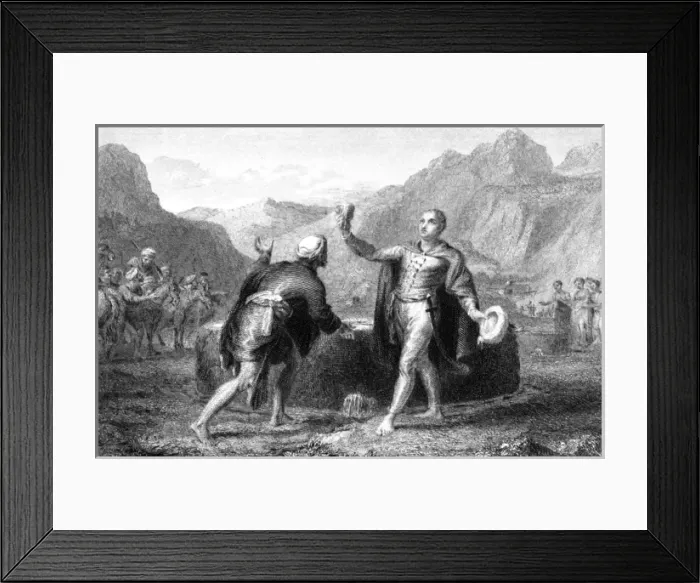 Framed Print : James Bruce in Africa Framed Print : James Bruce in Africa