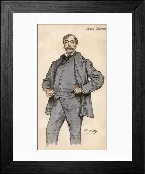 Framed Print : Alfred Stevens Framed Print : Alfred Stevens