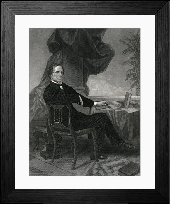 Framed Print : Jefferson Davis (Chappel Framed Print : Jefferson Davis (Chappel