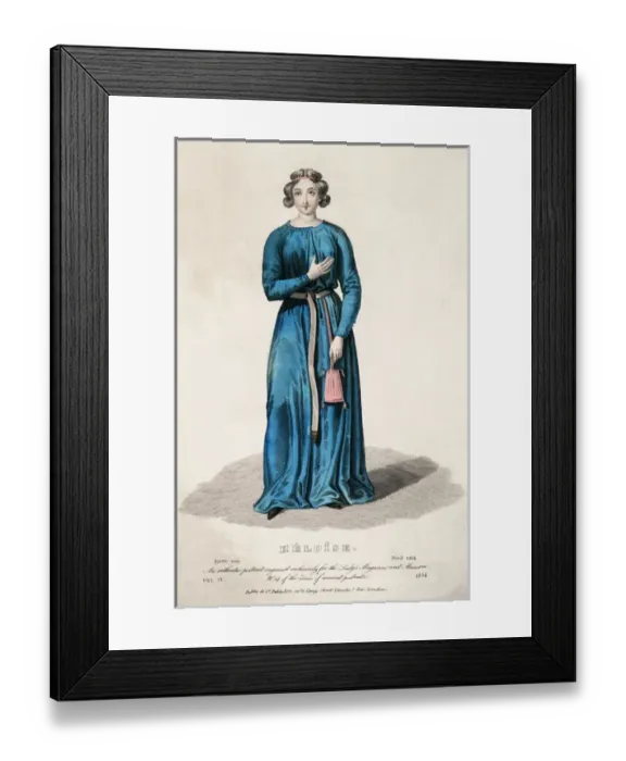 Framed Print : Heloise (1101 -1164). French nun, lover of Abelard