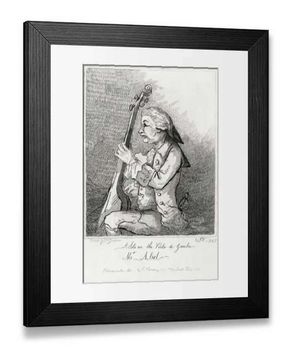 Framed Print : Karl Friedrich Abel Framed Print : Karl Friedrich Abel