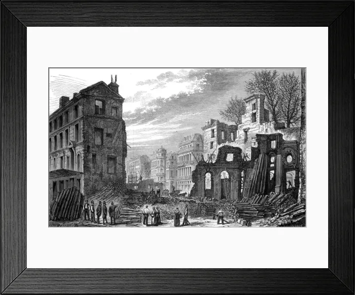Framed Print : Boulevard Saint-Germain, Paris Framed Print : Boulevard Saint-Germain, Paris