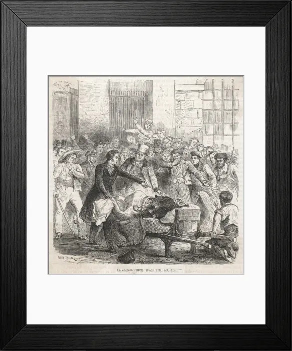 Framed Print : French Cholera victim Framed Print : French Cholera victim