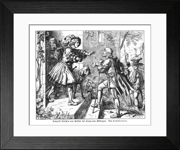 Framed Print : Franz von Sickingen and Ulrich von Hutten Framed Print : Franz von Sickingen and Ulrich von Hutten