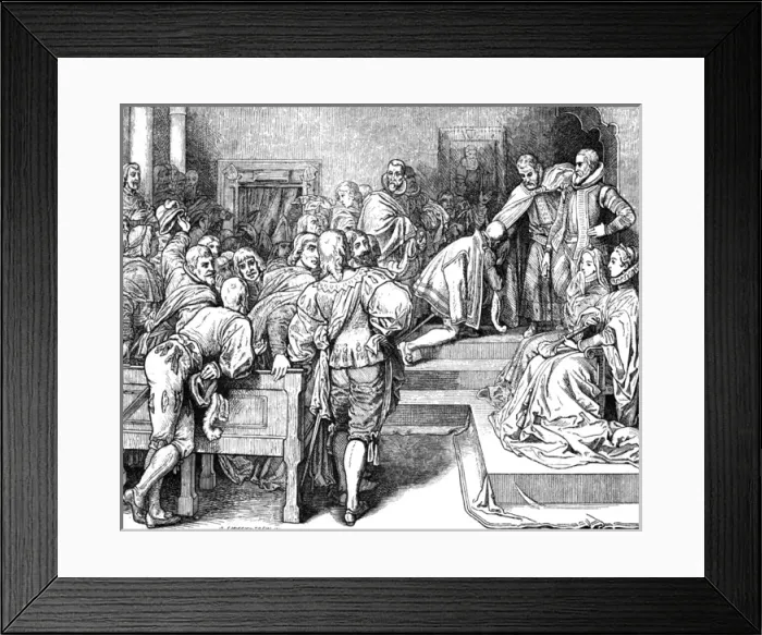 Framed Print : Emperor Carl V abdicates Framed Print : Emperor Carl V abdicates