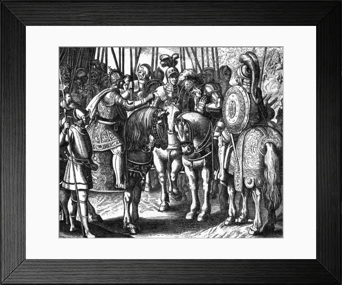 Framed Print : Johann Friedrich von Sachsen defeated by Carl V Framed Print : Johann Friedrich von Sachsen defeated by Carl V