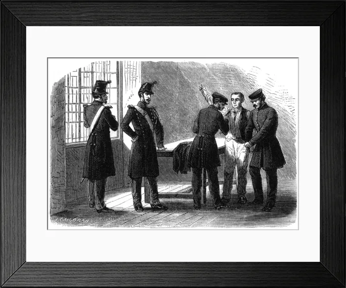 Framed Print : French police searching a suspect Framed Print : French police searching a suspect