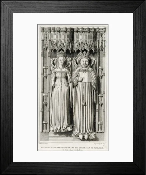 Framed Print : King Henry IV and Joan Navarre Framed Print : King Henry IV and Joan Navarre