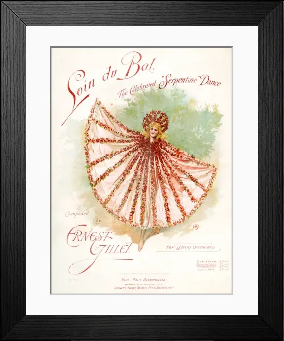 Framed Print : Loie Fuller / Music Cover Framed Print : Loie Fuller / Music Cover