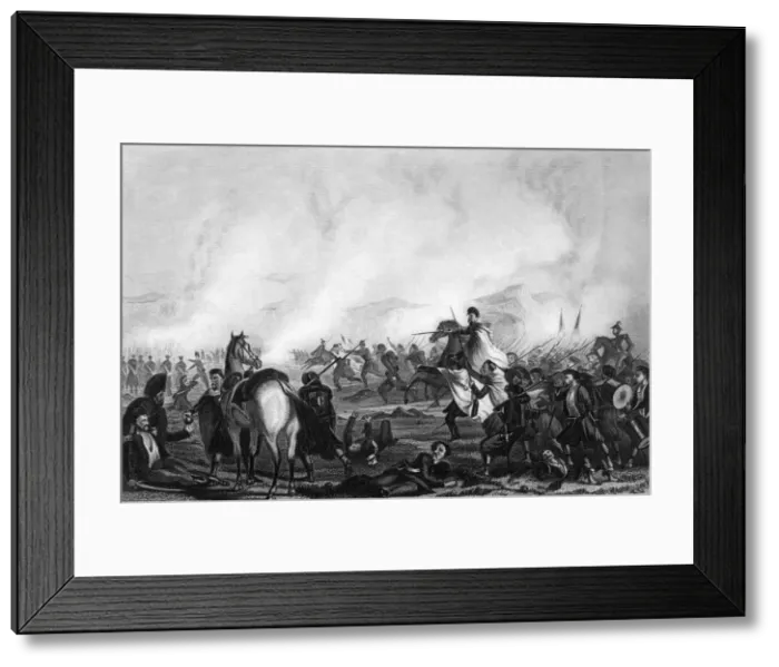 Framed Print : Zouaves helping British at Battle of Inkerman, Crimean War Framed Print : Zouaves helping British at Battle of Inkerman, Crimean War