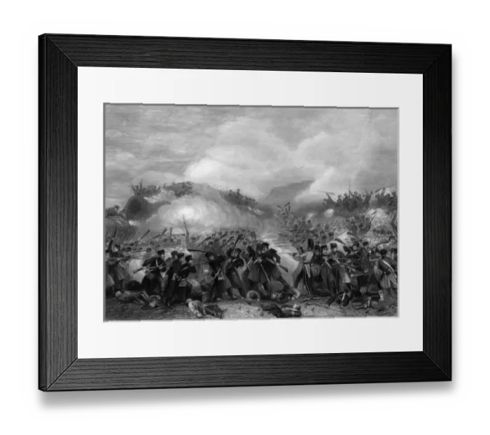 Framed Print : Two gun battery, Battle of Inkerman, Crimean War Framed Print : Two gun battery, Battle of Inkerman, Crimean War