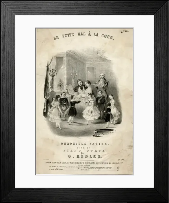 Framed Print : Eight children dancing a quadrille Framed Print : Eight children dancing a quadrille