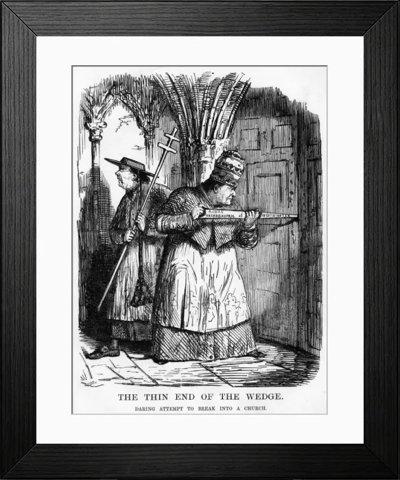 Framed Print : Roman archbishopric of Westminster satire Framed Print : Roman archbishopric of Westminster satire