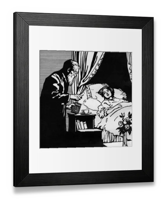 Framed Print : Doctor with his patient Framed Print : Doctor with his patient