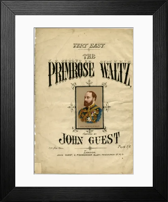 Framed Print : King Edward VII on piano music Framed Print : King Edward VII on piano music