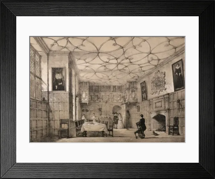 Framed Print : Dining Room / Franks Hall Framed Print : Dining Room / Franks Hall