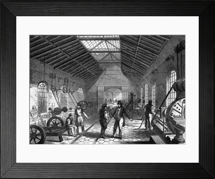 Framed Print : Grand Junction Railway train factory Framed Print : Grand Junction Railway train factory
