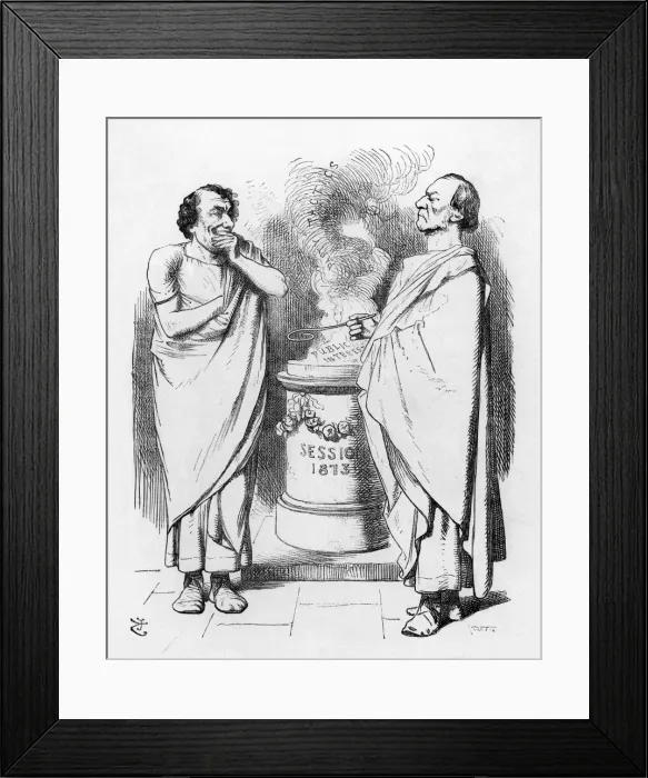 Framed Print : William Gladstone and Benjamin Disraeli Framed Print : William Gladstone and Benjamin Disraeli