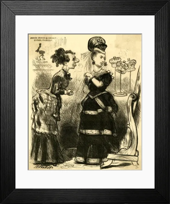 Framed Print : Queen Victoria as Empress of India Framed Print : Queen Victoria as Empress of India
