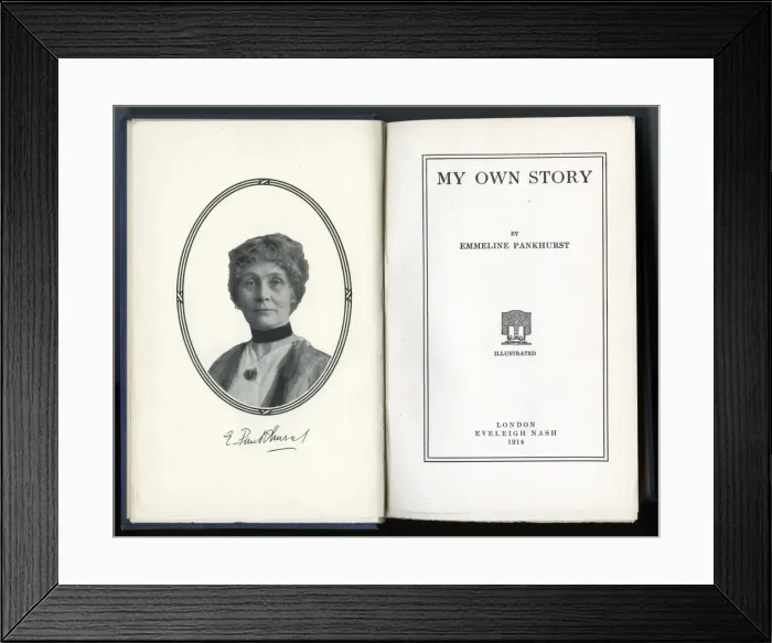 Framed Print : Emmeline Pankhurst, My Own Story Framed Print : Emmeline Pankhurst, My Own Story