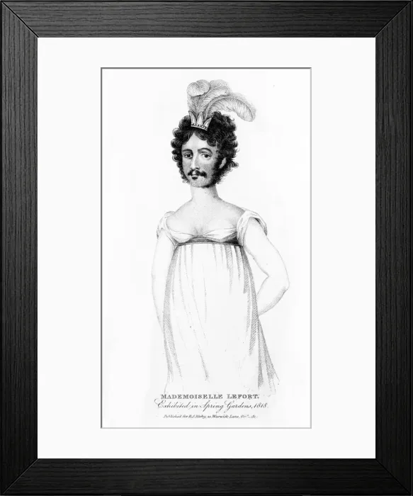Framed Print : Mademoiselle Lefort, bearded lady Framed Print : Mademoiselle Lefort, bearded lady
