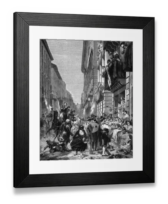Framed Print : Carnival in a street in Rome, Italy Framed Print : Carnival in a street in Rome, Italy