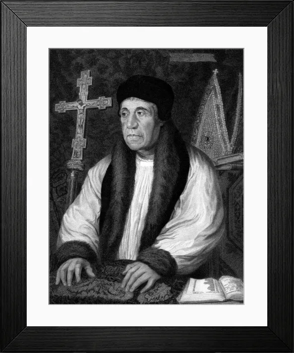 Framed Print : William Warham, Archbishop of Canterbury Framed Print : William Warham, Archbishop of Canterbury