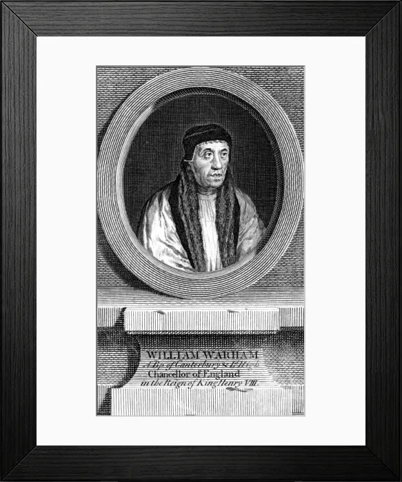 Framed Print : William Warham, Archbishop of Canterbury Framed Print : William Warham, Archbishop of Canterbury