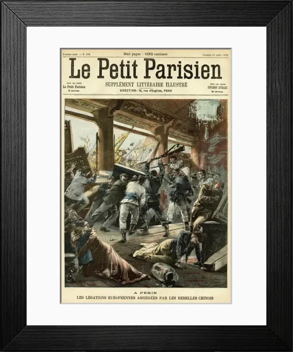 Framed Print : An attack at Peking by Boxer rebels Framed Print : An attack at Peking by Boxer rebels