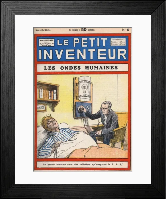 Framed Print : Futuristic machine for reading human thought waves Framed Print : Futuristic machine for reading human thought waves