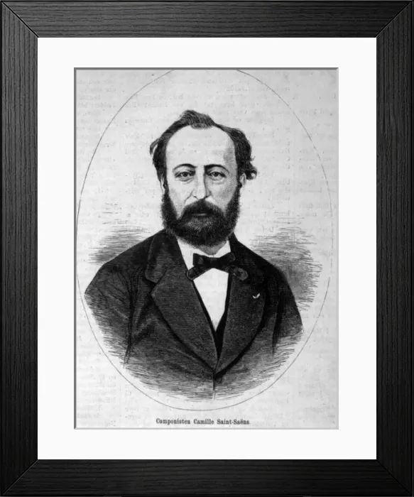 Framed Print : Camille Saint-Saens, French musician and composer Framed Print : Camille Saint-Saens, French musician and composer