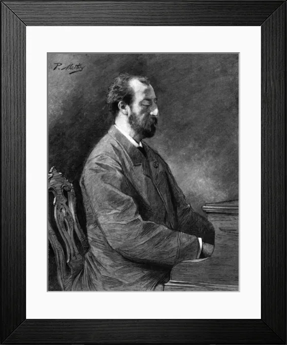 Framed Print : Camille Saint-Saens, French musician and composer Framed Print : Camille Saint-Saens, French musician and composer