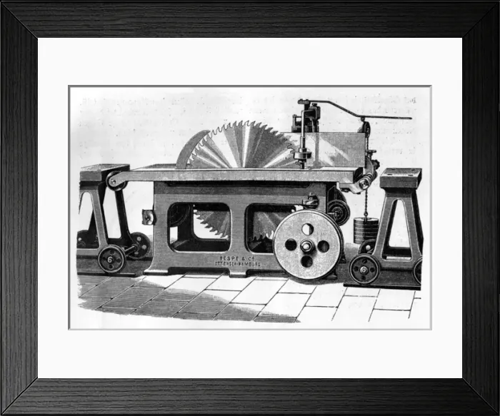 Framed Print : A large circular saw Framed Print : A large circular saw