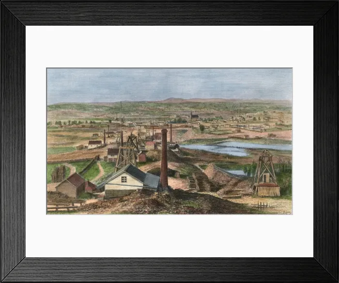 Framed Print : Gold mines at Sandhurst, Victoria, Australia Framed Print : Gold mines at Sandhurst, Victoria, Australia