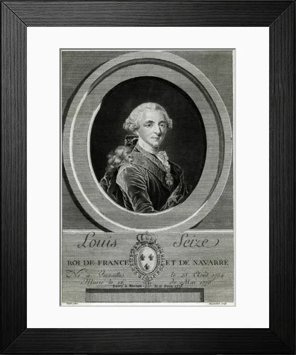 Framed Print : Louis XVI, King of France Framed Print : Louis XVI, King of France