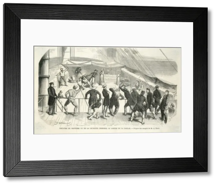 Framed Print : Celebrating the crossing of the Equator Framed Print : Celebrating the crossing of the Equator