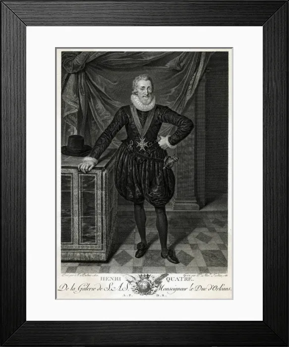 Framed Print : Henri IV, French Royalty, full length portrait Framed Print : Henri IV, French Royalty, full length portrait