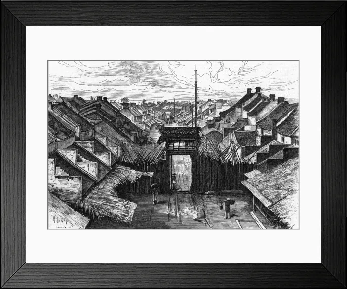 Framed Print : Rue Dupuis and gateway, Hanoi, Vietnam Framed Print : Rue Dupuis and gateway, Hanoi, Vietnam