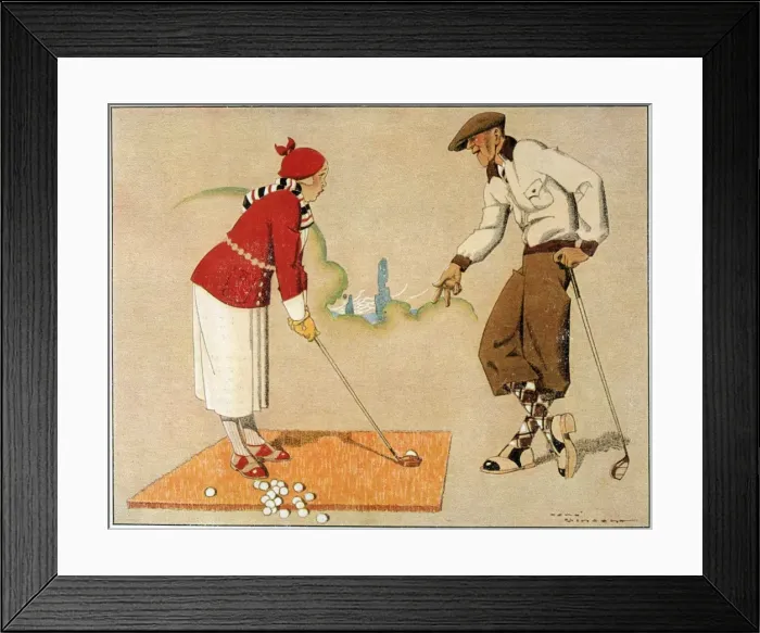 Framed Print : Golf / Advice from Pro Framed Print : Golf / Advice from Pro