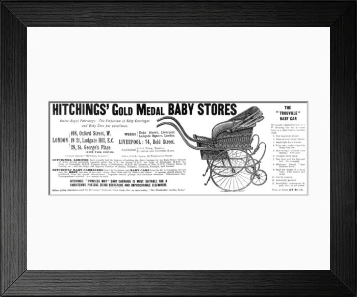 Framed Print : Advert for Hitchings gold medal prays 1898 Framed Print : Advert for Hitchings gold medal prays 1898