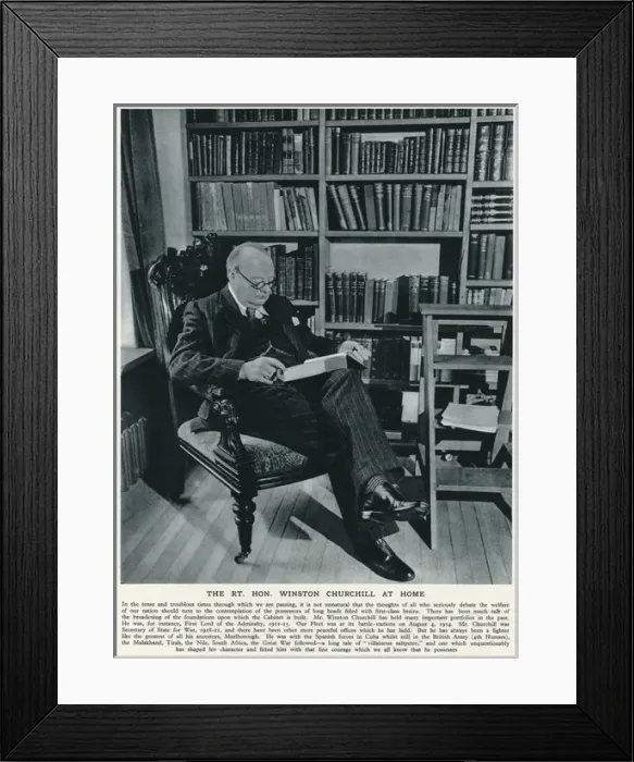 Framed Print : Churchill at Home Framed Print : Churchill at Home