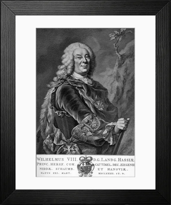 Framed Print : Wilhelm VIII, Landgrave of Hesse-Kassel Framed Print : Wilhelm VIII, Landgrave of Hesse-Kassel