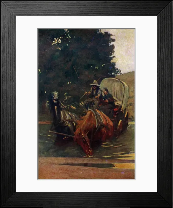 Framed Print : American settlers on a difficult journey Framed Print : American settlers on a difficult journey