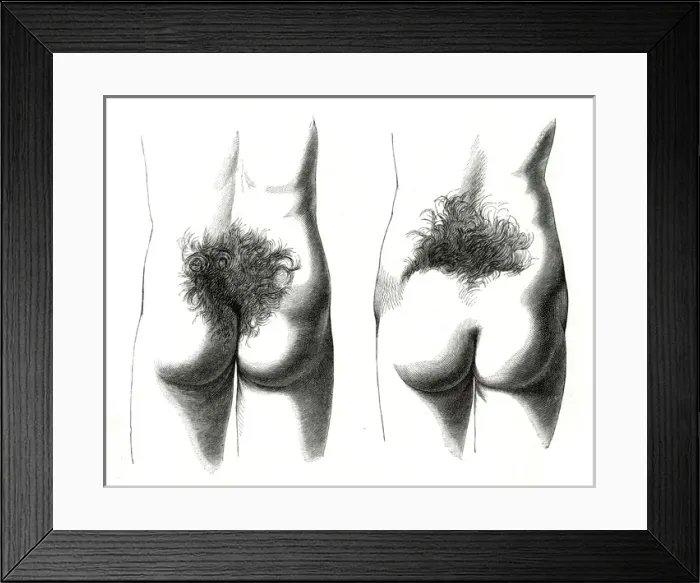 Framed Print : Hair in Small of Back Framed Print : Hair in Small of Back